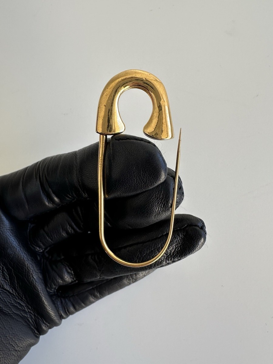 Celine Safety Pin Brooch Phoebe Philo Fall 2018 RARE | eBay Celine Safety Pin Brooch Phoebe Philo Fall 2018 RARE | eBay