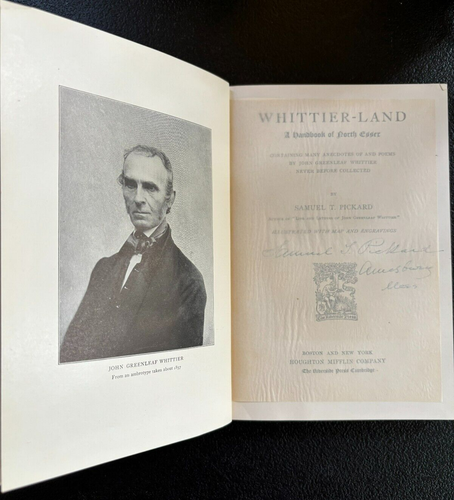 Whittier-Land by Samuel T. Pickard ~ A Handbook Of North Essex ~ Hard Cover~1904 - Picture 3 of 4