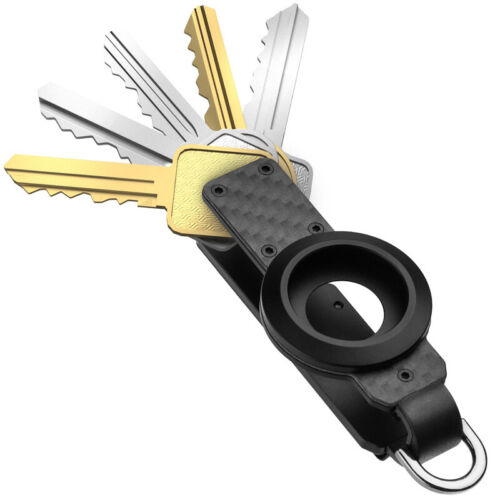 Schlüsselanhänger Schlüsselhalter Keychain mit Airtag Slot, Schlüsselring Schlüssel Organizer für Autoschlüssel - Bild 11 von 12