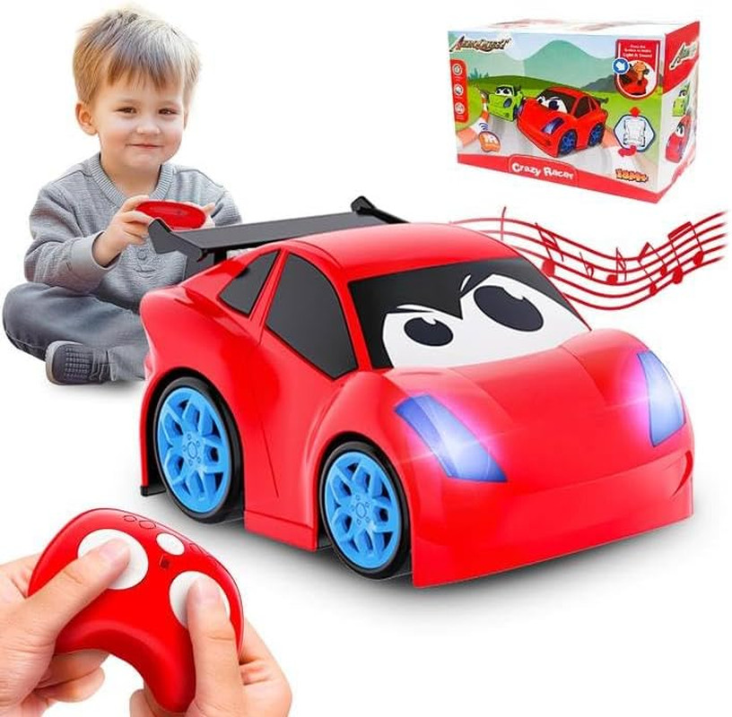 , Rc Car Toy With Lights And Sounds For Boys, Girls And Tod.