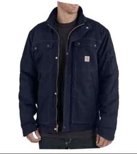 Carhartt FR Mens 4XL-RG Full Swing Navy Blue Quilted Jacket Cat3 OJ2179-FRM  