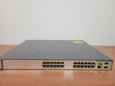 Cisco Catalyst 3750G Series PoE-24 WS-C3750G-24PS-E V05 24-Port Gigabit ...