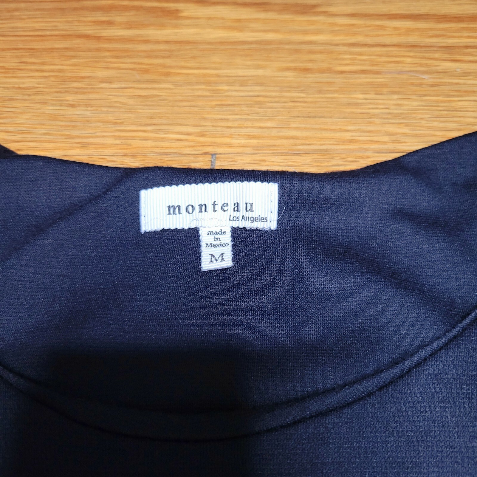 Monteau Los Angeles Womens Black Dress Size Medium - Gem