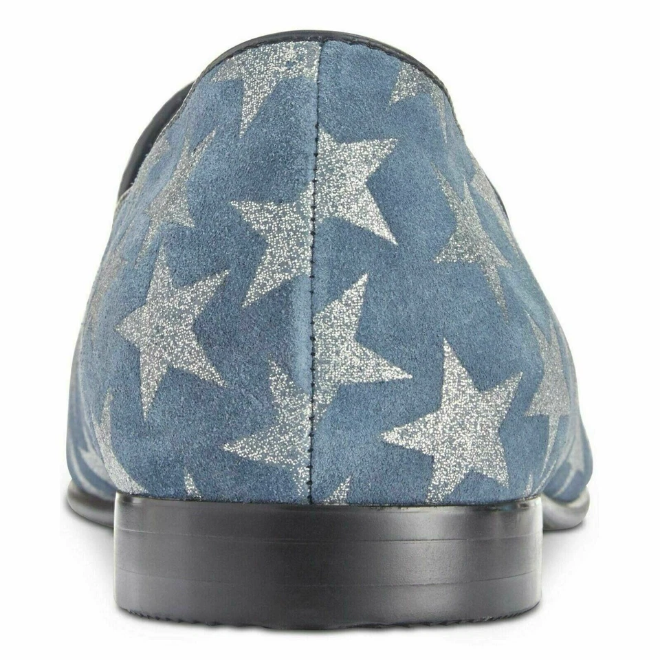 Mocasines sin cordones Kenneth Cole para hombre trofeo mocasín talla D EE. UU. 9,5 M azul plata gamuza Foto 3 de 4