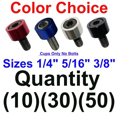 #ad #ad Hex Bolts Allen Bolts 1 4quot; or 5 16quot; or 3 8quot;Cup Washers 10Pc Engine Dress Up $56.95