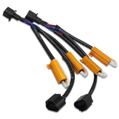 A1 2x Dual LED Canbus Resistor Kit H13 Headlight Anti Flicker Warning Canceller