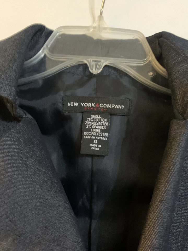 NYC New York & Company Chaleco Gris Elegante con Botones Chaleco de Negocios para Mujer 4 Foto 3 de 4