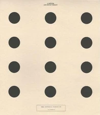 AR-5/10(SOLID) 10 Meter Air Rifle Target with No Scoring Rings (100) Tagboard