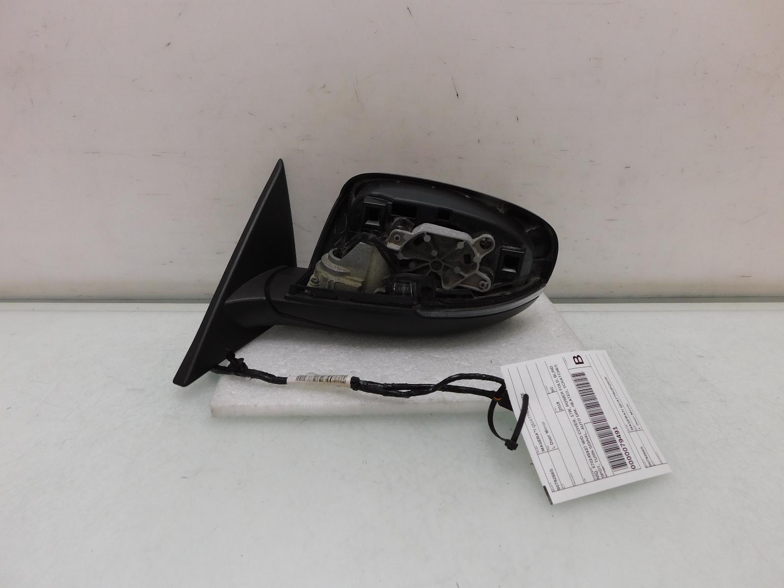 MASERATI QUATTROPORTE LEFT DOOR MIRROR GHIBLI 670145937 OEM 18 19 2018 2019