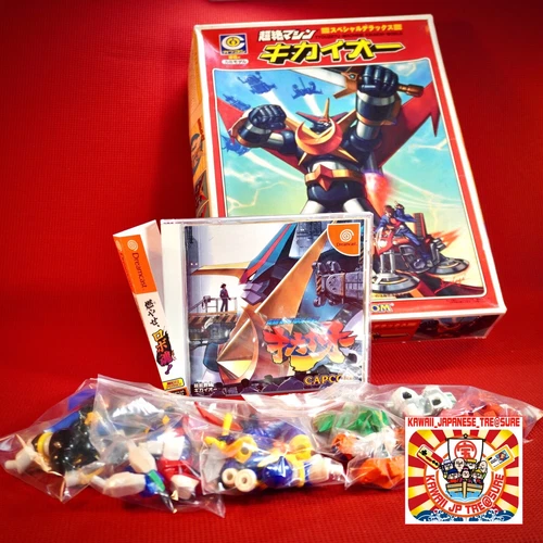 Sega Dreamcast DC Kikaioh Tech Romancer w/Spine w/Paper & mini 5 Figure Japan JP