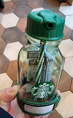 【韓国スタバ】21冬②★Christmas green love Waterbottle 414ml Starbucks korea 2021 Christmas Two Promotion Green Love