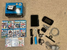 Nintendo Wii U Deluxe Console BUNDLE 11 Games, 2 Remotes, Original Accessories 