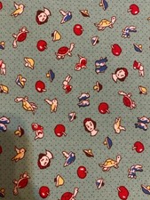 Disney Snow White Princess Green 100 Cotton Fat Quarter 18"x22" NEW Mask