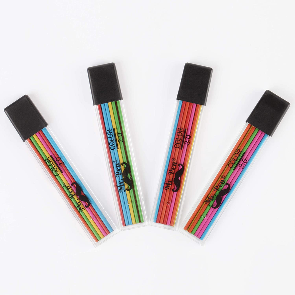 2Mm Lead Refills, 48 Pack, Colored Lead Pencils 2.0 Mm, Mechanical ...