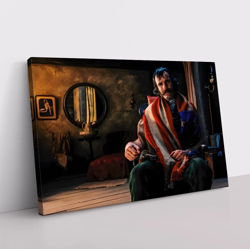 Bill The Butcher Gangs Of New York Movie Framed Canvas Wall Art Print - Image 2 of 4