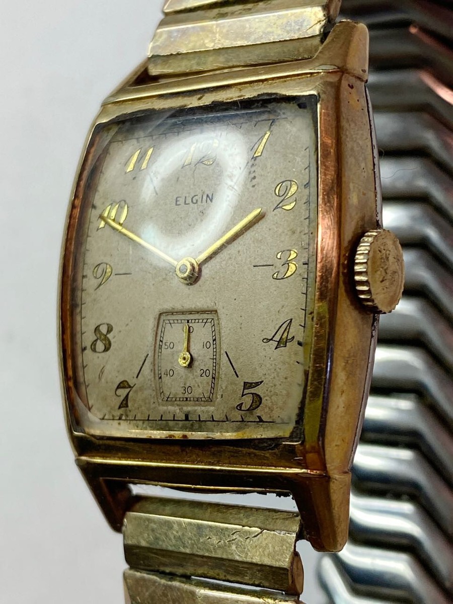 Vintage ELGIN Gold Filled Case Watch. 15 Jewels 554 Grade 1945 | eBay