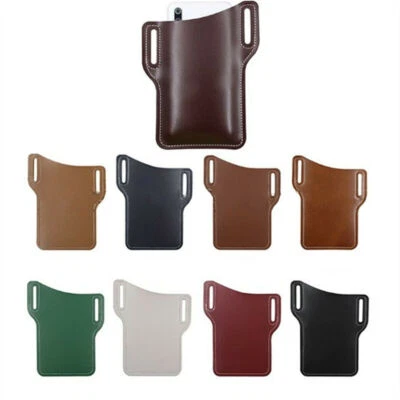 Herren Hüfttasche Requisiten Leder Handy  Handyschlaufe Holster Etui Gürtel - Bild 1 von 4