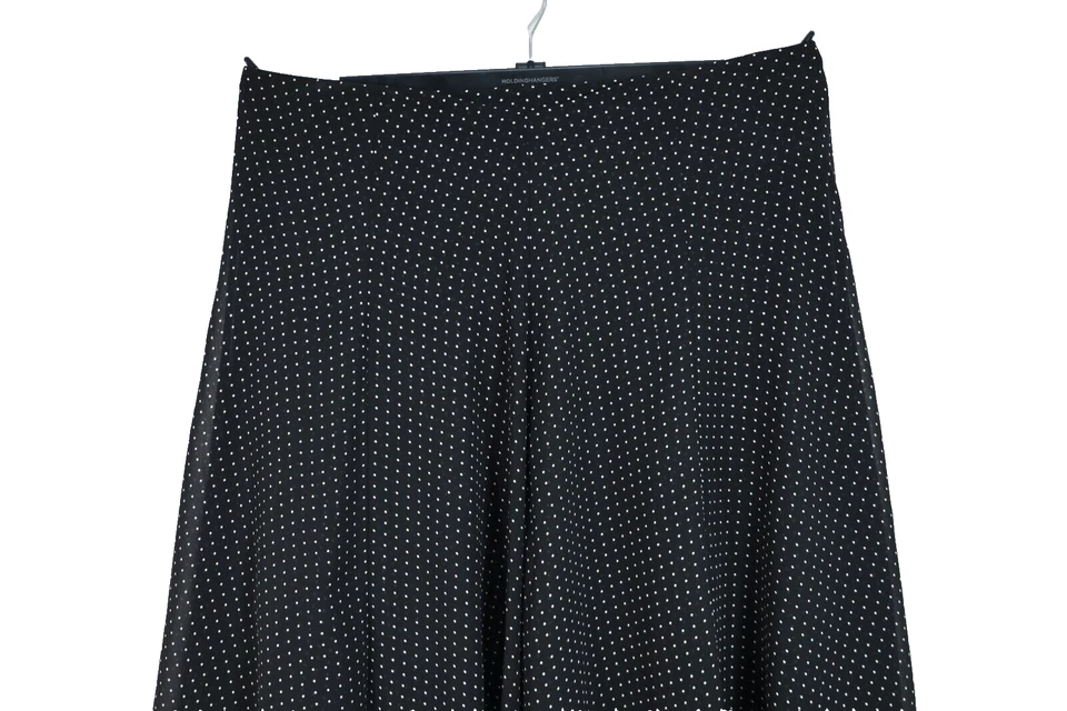 Falda asimétrica CHAPS para mujer 100 % poliéster midi a lunares negra blanca talla 14 Foto 3 de 4