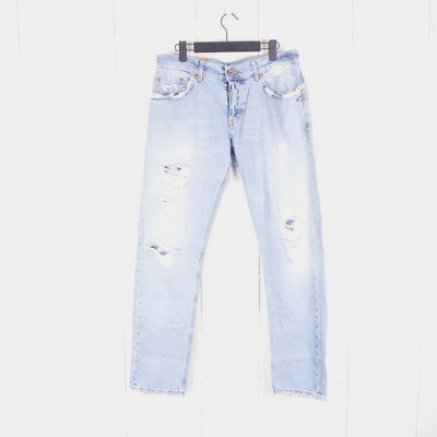 Dondup Jeans Mens SZ 34/29 Mius Slim Fit Tapered Leg Distressed Grunge Casual