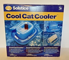 Solstice Cool Cat Inflatable Floating Ice Cooler for Pool  NEW