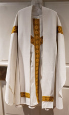CLERGY OFFICIANT VESTMENT CHASUBLE  STOLE HAND MADE BY ST MARYS ALTAR GUILD