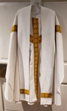 CLERGY OFFICIANT VESTMENT CHASUBLE & STOLE HAND MADE BY ST MARYS ALTAR GUILD