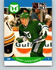 1990-91 Pro Set #101 Randy Cunneyworth NM-MT Whalers