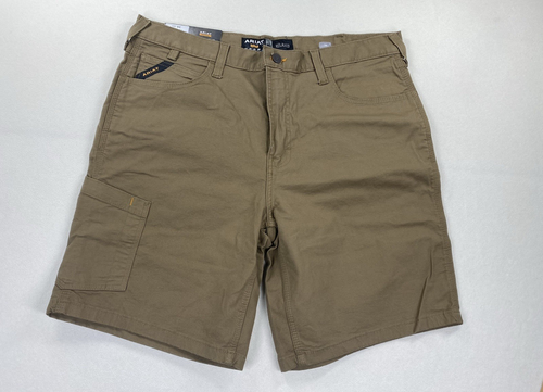 Ariat® Herren Rebar™ Khaki Hergestellt Robust DuraStretch Arbeitsshorts 10030265 Größe 38R
