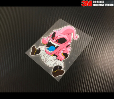 Reflective Funny evil kid Buu dragon ball back off JDM Car Sticker #B04