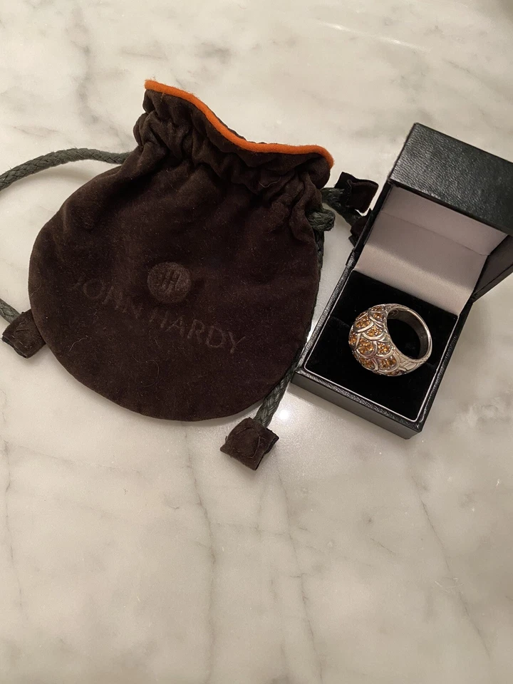 John Hardy 戒指 - 罕见黄水晶纳加传奇圆顶戒指 — 第 4/4 张图片