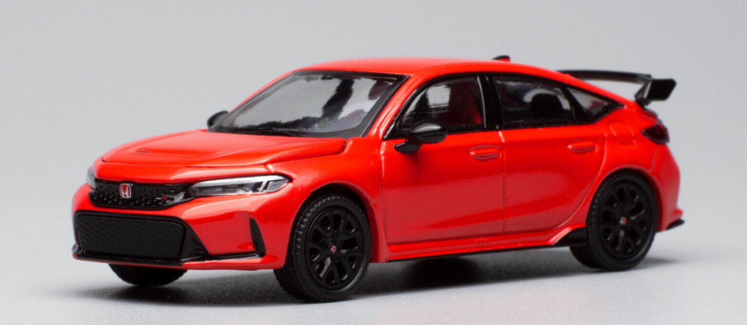 Гоночный автомобиль Honda Civic FL5 Type-R - Rally Red в масштабе 164 изготовленный на заказ PR640002 4190₽