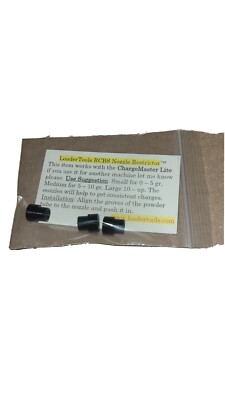 RCBS Reloading Nozzle Upgrade for the ChargeMaster Lite. 3 Piece S-M-L 