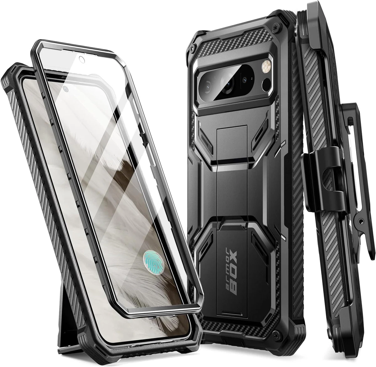 Azororo Cover per Google Pixel 8 Pro 5G, Premium PU Pelle Custodia, Magnetica Carta Fessura Portafoglio Case, Flip Cavalletto Custodia per Google Pixel 8 Pro - Vino Rosso