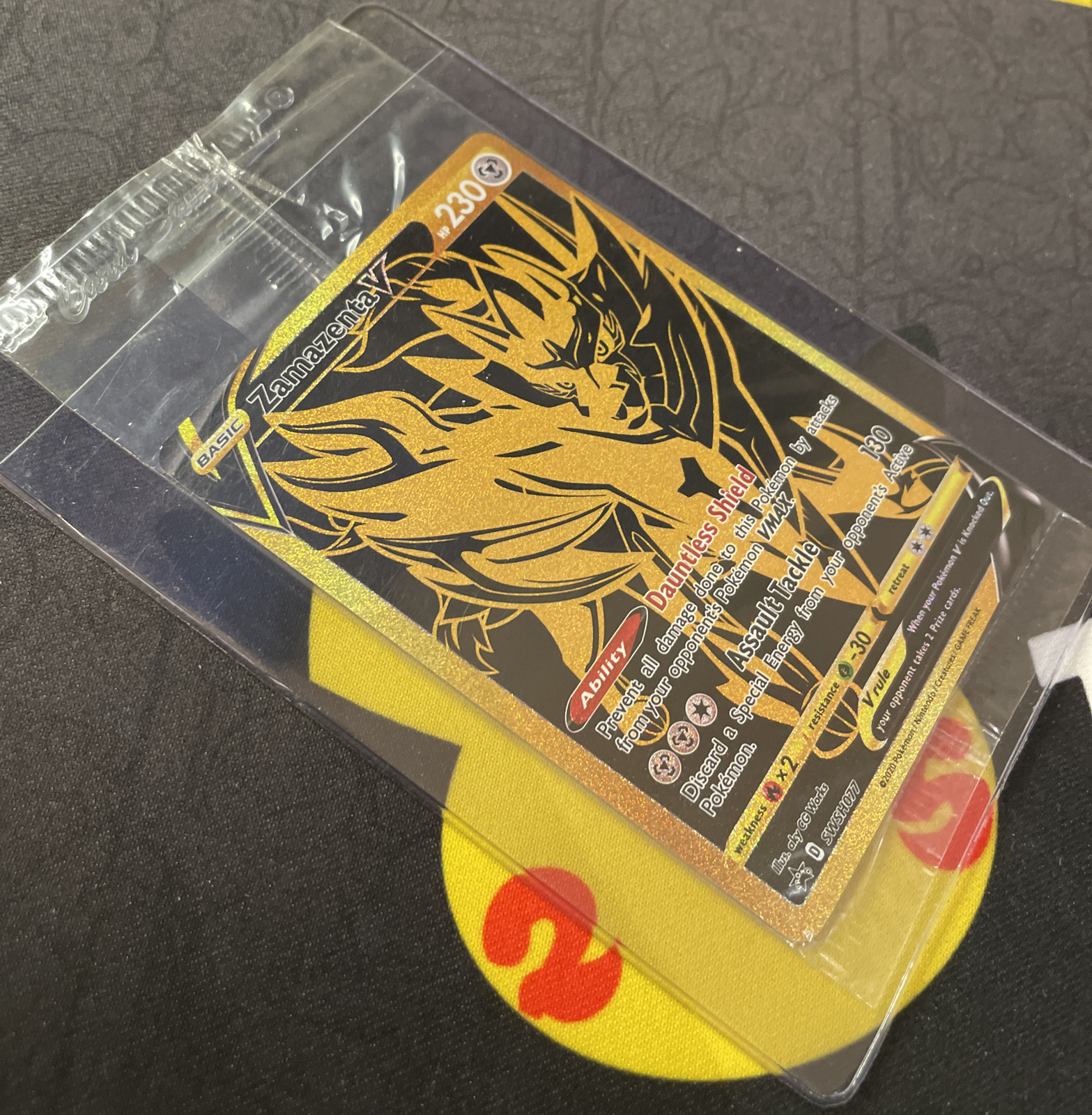 Zamazenta V SWSH077 GOLD RARE Pokémon TCG Black Star Promo STILL SEALED