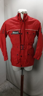 Artikel e1638 Belstaff International Jacke rot Polyester gefüttert mit Bein