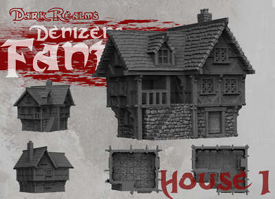 House 1  - Denizens Of Fantasy - Dark Realms Terrain Wargaming D&D DnD