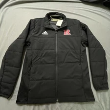 Adidas Rutgers Scarlet Knights Red Mid Weight Team Issue Jacket LT GE2868 $140