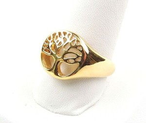 Authentic Gold Plated Filigree Tree Of Life Ring - Free Packaging