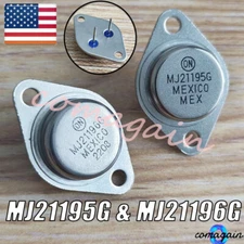 For ON OnSemi MJ21195G & MJ21196G Transistors Complementary Pair Outputs (2PCS)
