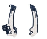 Acerbis X-Grip Rahmenprotektor Schutz Blau Weiß FüR Husqvarna TC 250 2023-2025