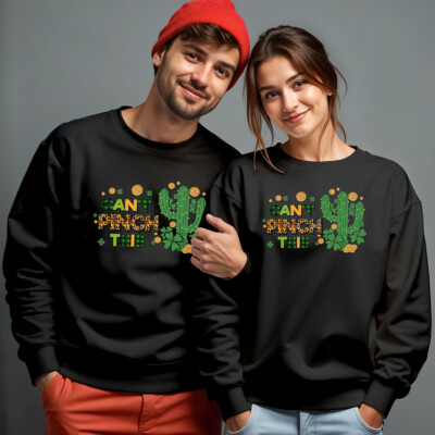Lustiges St. Patricks Day Sweatshirt Pullover für Herren und Damen kann das nicht kneifen #STPD