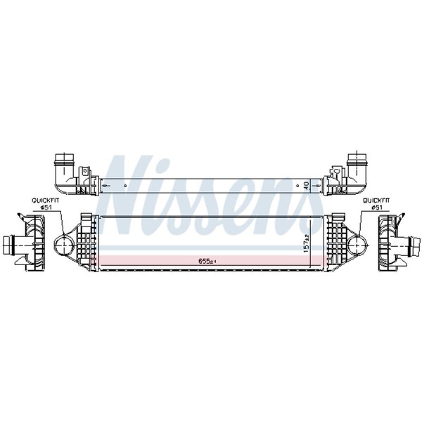 LadeluftküHler LuftgeküHlt Aluminium Passend FüR Volvo V40 SchräGheck-image