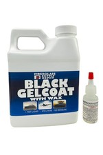 Black Gelcoat with Wax Pint with 15cc Hardener MEKP 