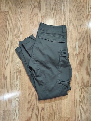 G-Star RAW Rovic Zip 3D Regular Tapered Cargo Pants Mens 33x34 Grey Utility