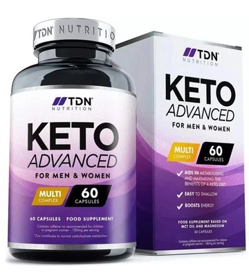 TDN Keto Advanced Diet Pills for Men & Women | Multi Complex Weight Loss 60 Capsules
