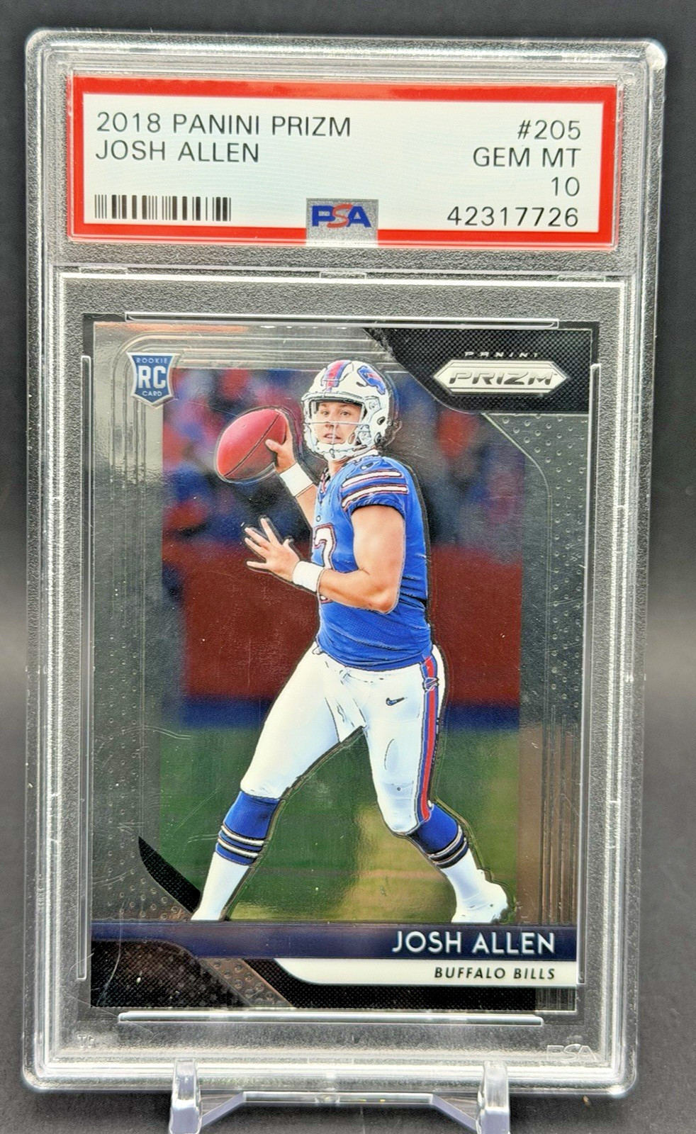 2018 Panini Prizm Josh Allen RC Rookie #205 Bills PSA 10 GEM MINT