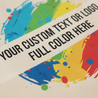 12 Custom Logo Cotton Tote Bag Personalized Branded Promotional Events