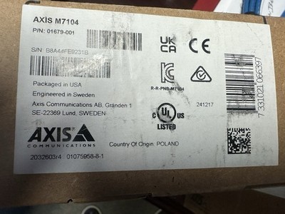 Axis Communications M7104 Brand New Never Used