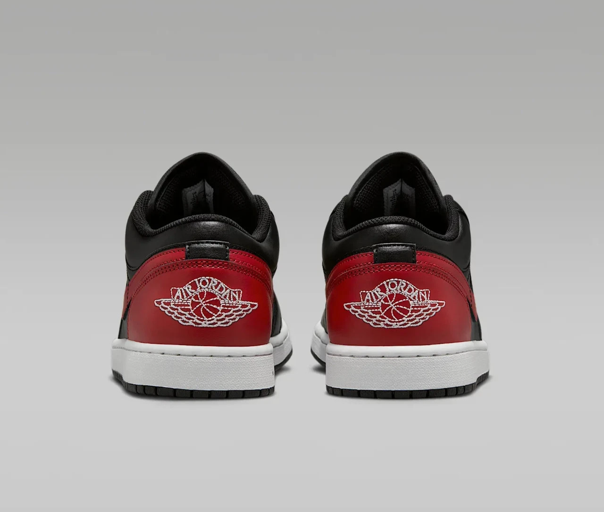 Nike Air Jordan 1 Low Bred Twist Black Varsity Red White 553558 