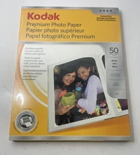 Kodak Ultra Premium Instant Dry Matte Photo Paper 50 Sheets 8.5 X 11” SEALED